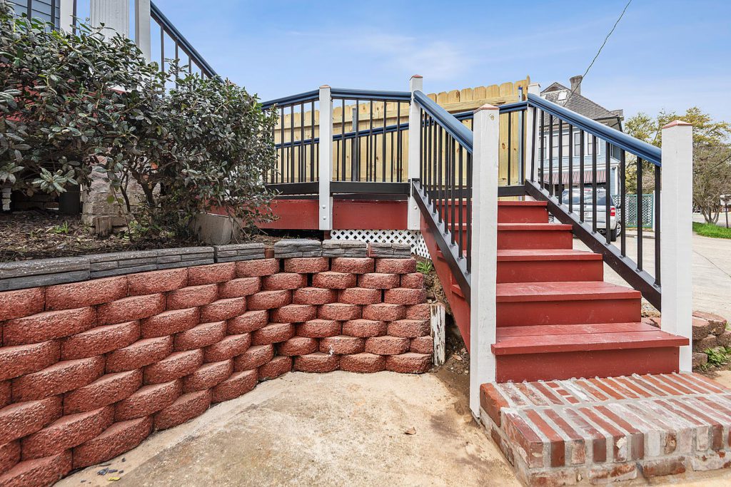 Historic Restoration and Renovation with entry stairs and iron railings