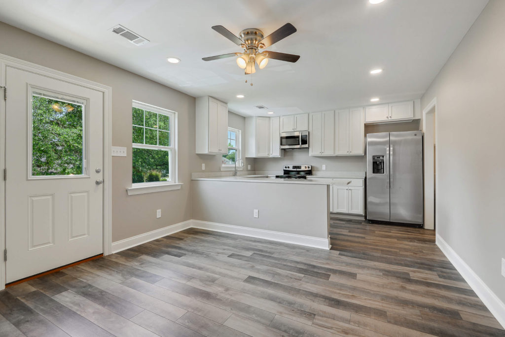 Baton Rouge Custom Home Builder with Living Space Kitchen