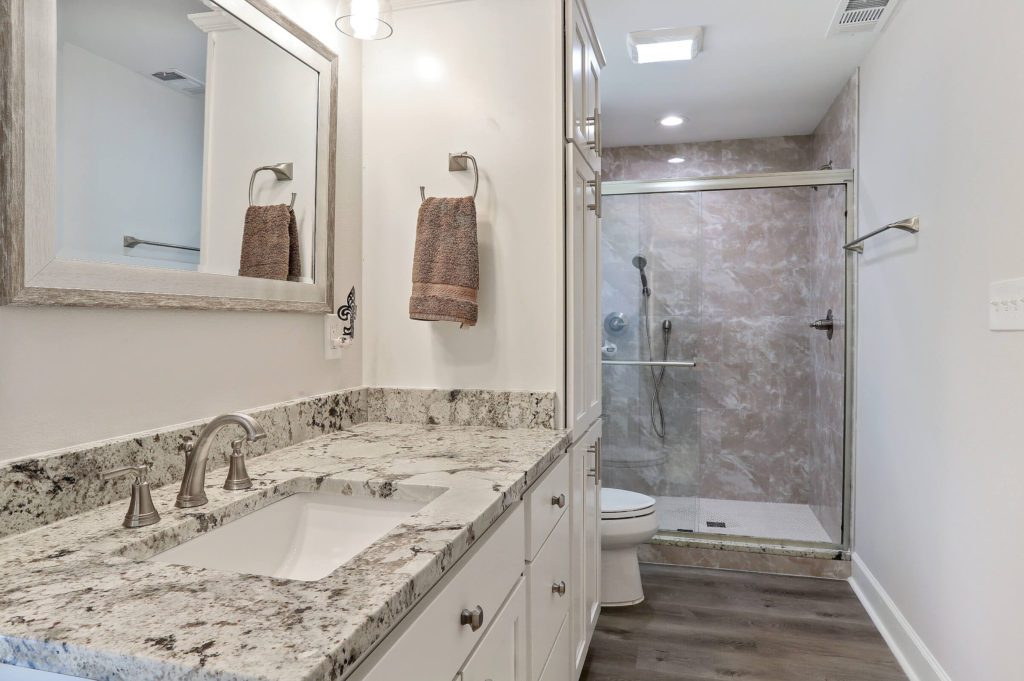 Garage Conversion with New Master Bathroom in Baton Rouge