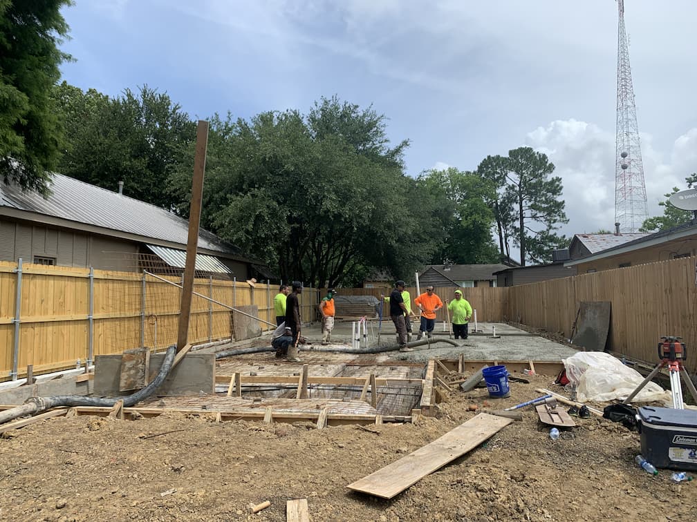 Laying the foundation for new Baton Rouge Home Build