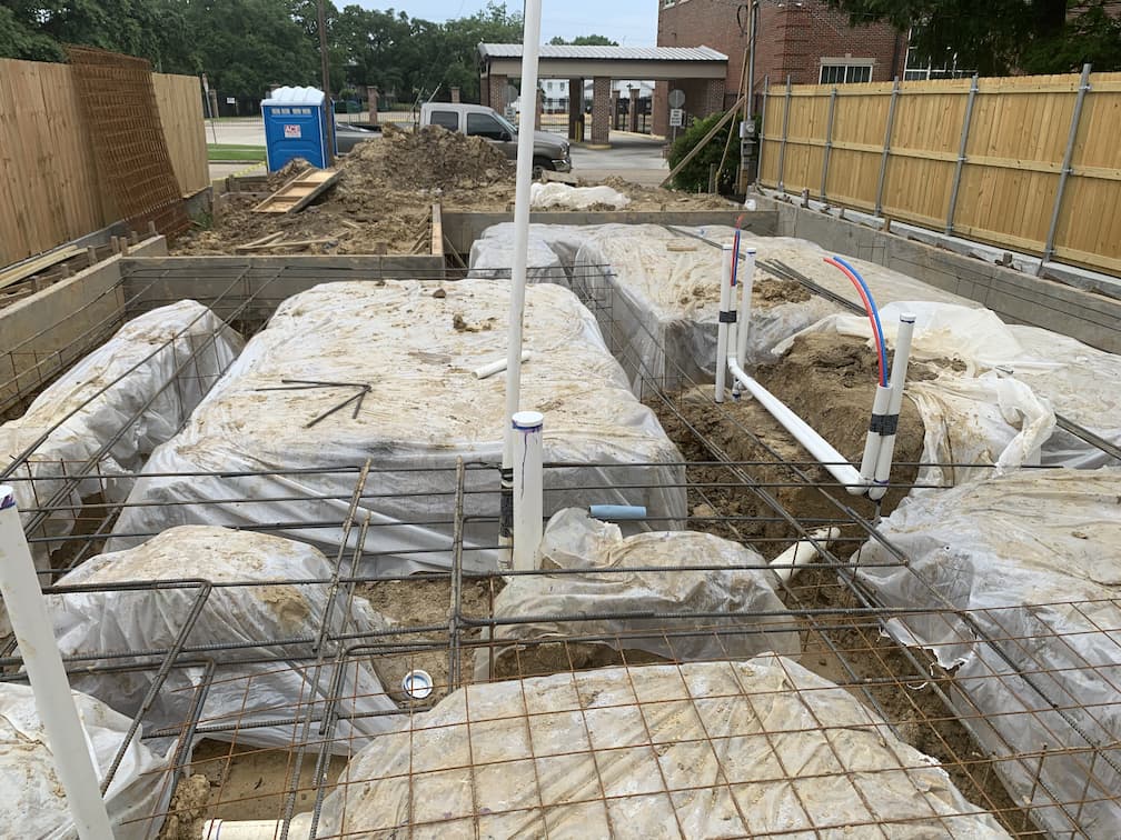 Preparing plumbing layout for new Baton Rouge Home Build