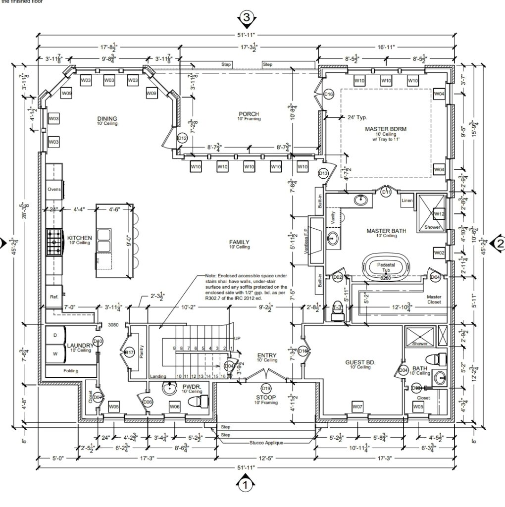 Baton Rouge Home Builder Design of Ground Floor