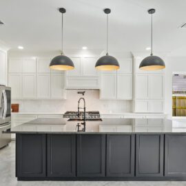 Baton Rouge Home Builder Kitchen in Black