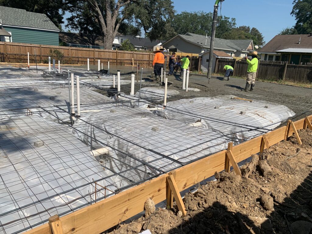 During Duplex Build working on the foundation from another viewpoint