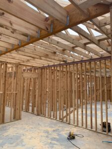 During Duplex Build framing interior