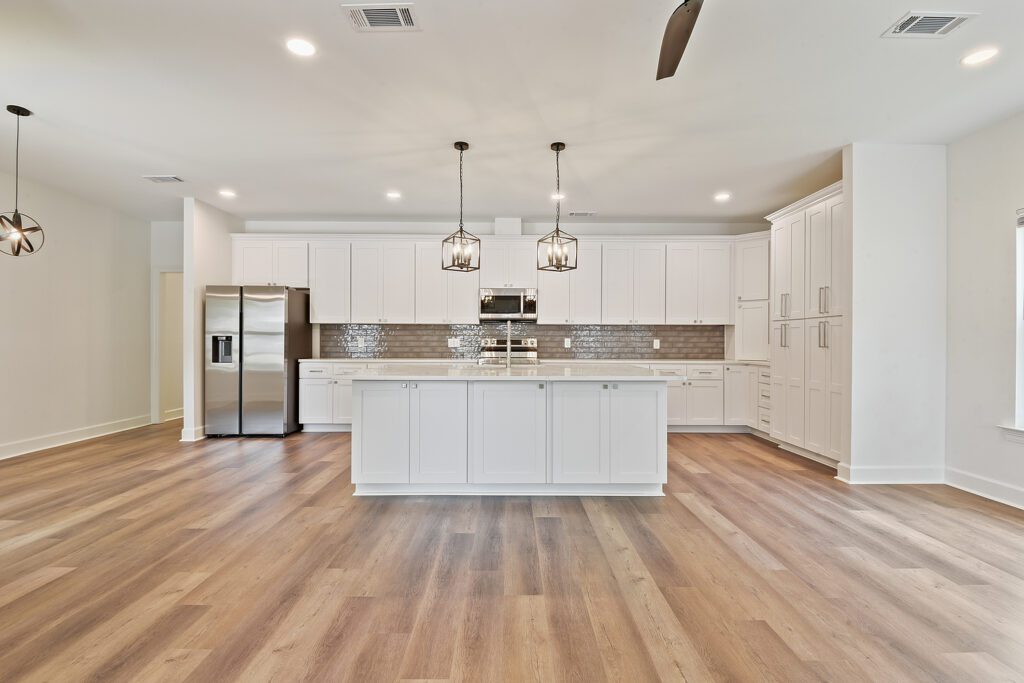 Duplex Home Build from front of kitchen