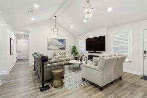 Living Room of Baton Rouge Whole Home Renovation