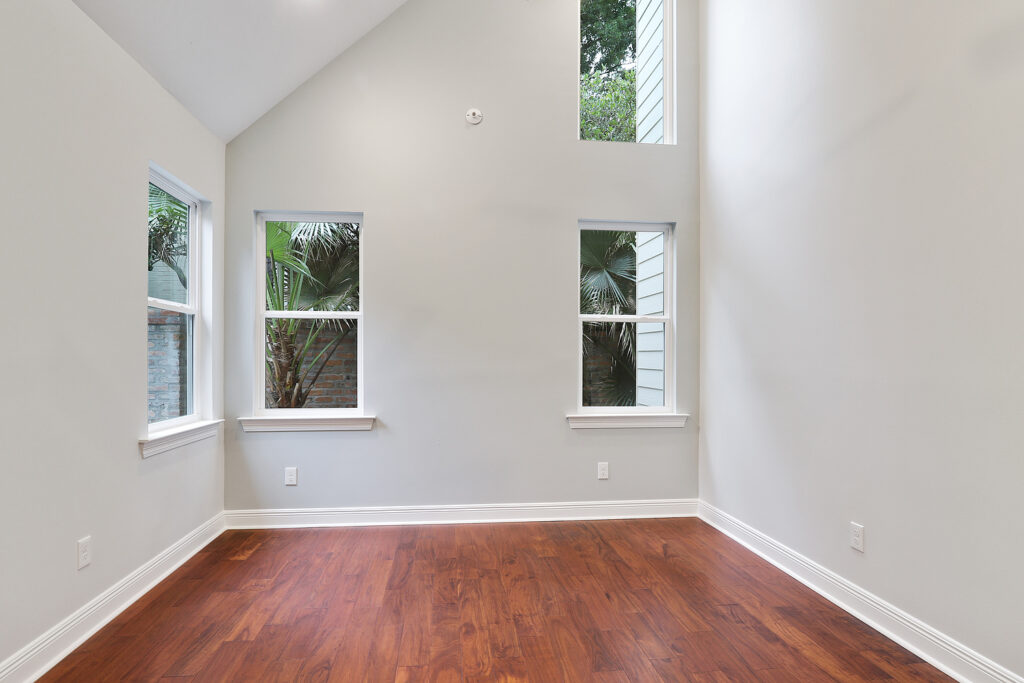 Baton Rouge Home Addition with Bedroom Hardwood Flooring