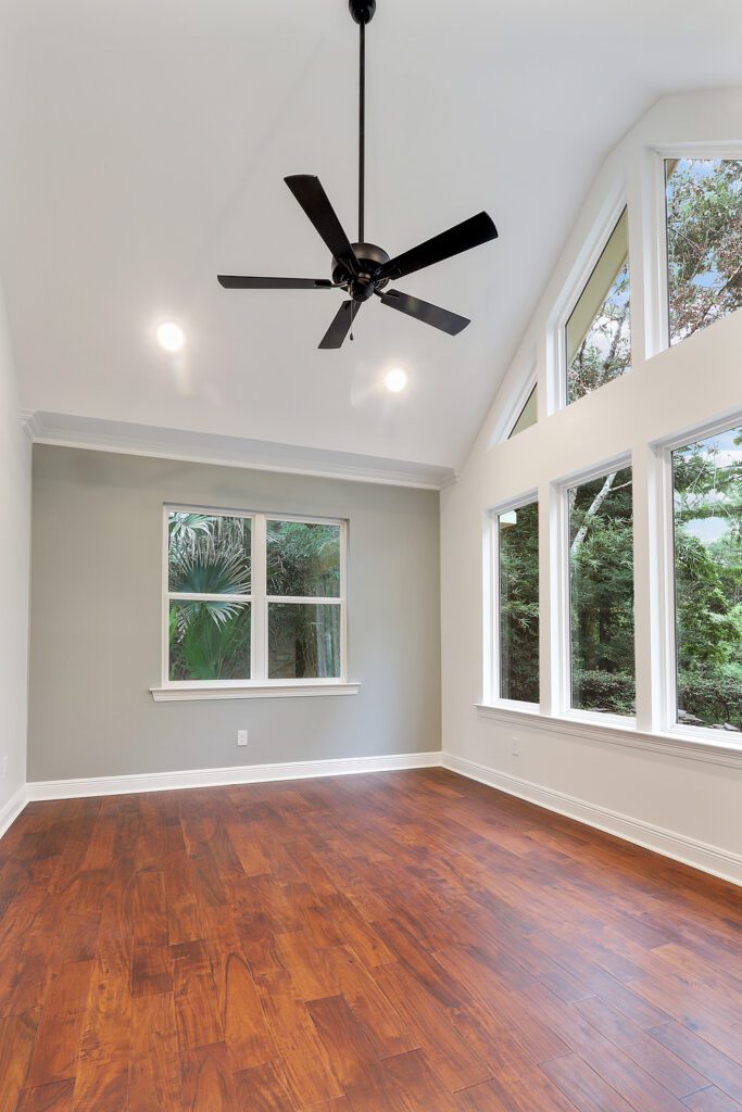 Baton Rouge Home Addition for Office with Vaulted Ceiling