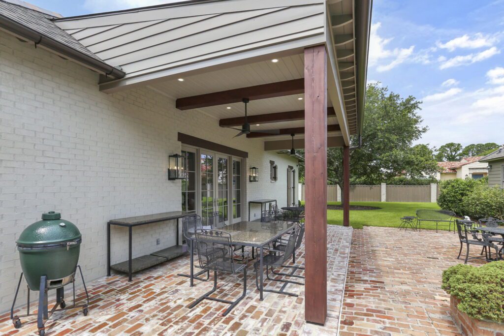Front Porch Area of Addition Build facing yard