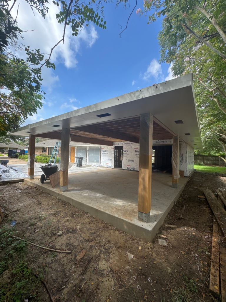 Carport Addition Framing Completed