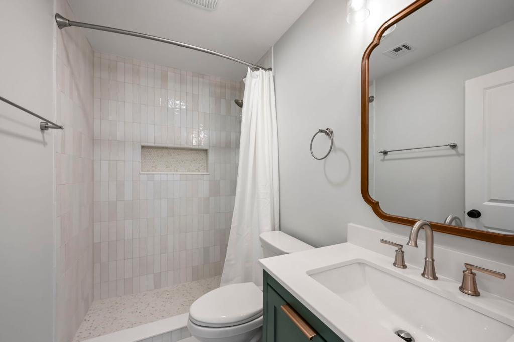 Home Remodeler created a New Full Bath with Addition